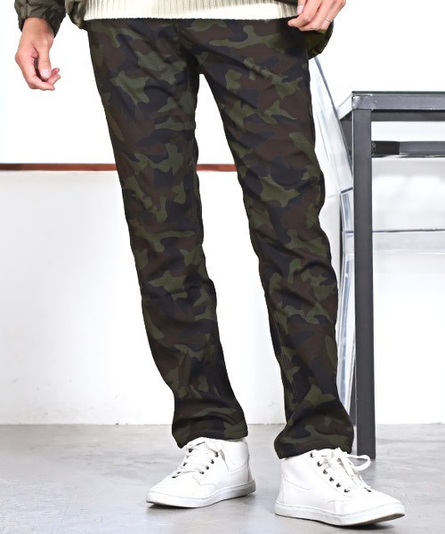 LUXSTYLE(ラグスタイル)の「裏ボアボンディングパンツ(チノパンツ・メンズ・カモフラージュ/ベージュ/ブラック・S/M/L/XL/XXL)」の3枚目の写真