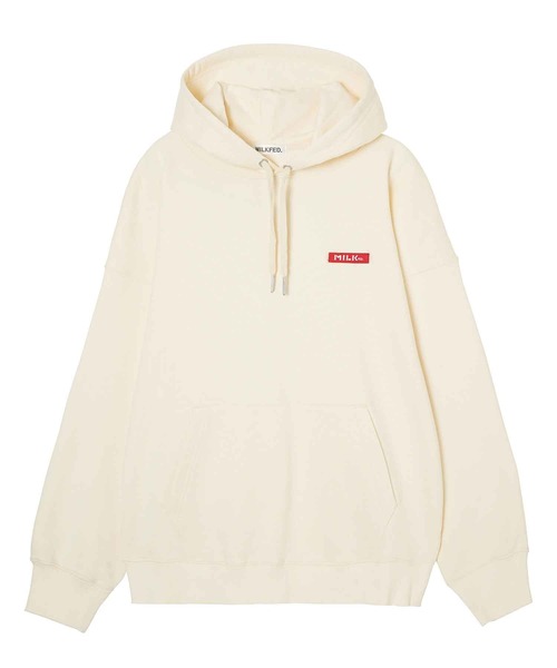 MILKFED.(ミルクフェド)の「BAR WAPPEN SWEAT HOODIE(パーカー・レディース・オフホワイト/アッシュ/ブラック・ONE SIZE)」の12枚目の写真