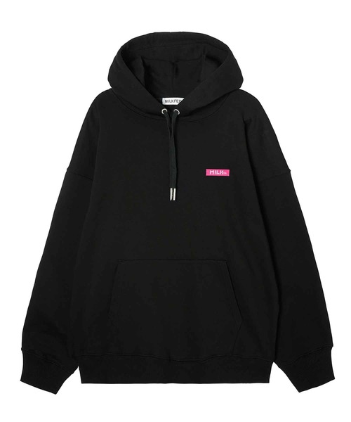 MILKFED.(ミルクフェド)の「BAR WAPPEN SWEAT HOODIE(パーカー・レディース・オフホワイト/アッシュ/ブラック・ONE SIZE)」の13枚目の写真