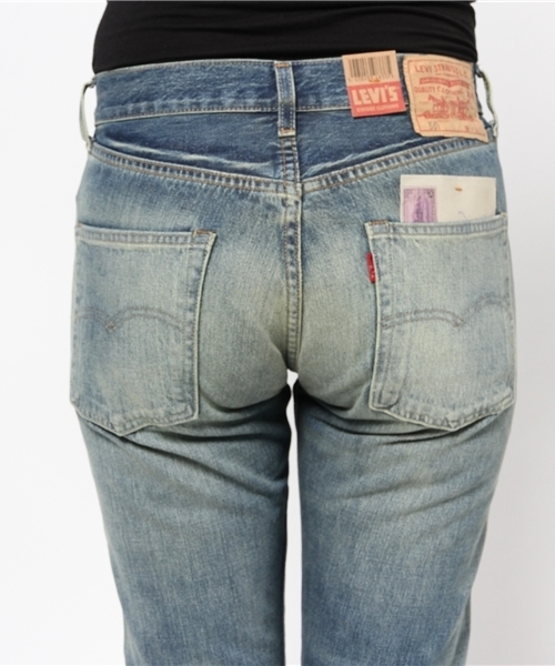 OUTLET（アウトレット）の「【DouDou】LEVIS/カスタムRodeo（デニムパンツ・レディース・ブルー・28/29）」の4枚目の写真
