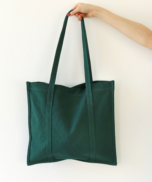 PAR ICI KLASSISK（パーリッシィクラシスク）の「ateliers PENELOPE フラットトート（トートバッグ・レディース・ブラック/アイボリー/ダークグリーン/オレンジ・FREE）」の8枚目の写真