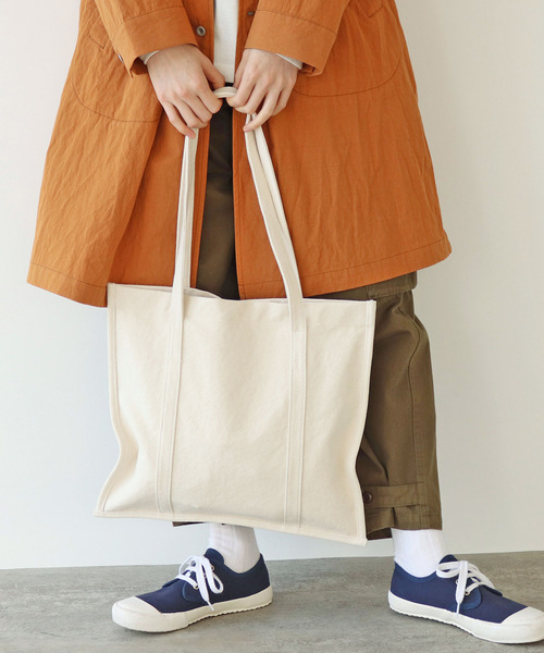 PAR ICI KLASSISK（パーリッシィクラシスク）の「ateliers PENELOPE フラットトート（トートバッグ・レディース・ブラック/アイボリー/ダークグリーン/オレンジ・FREE）」の19枚目の写真