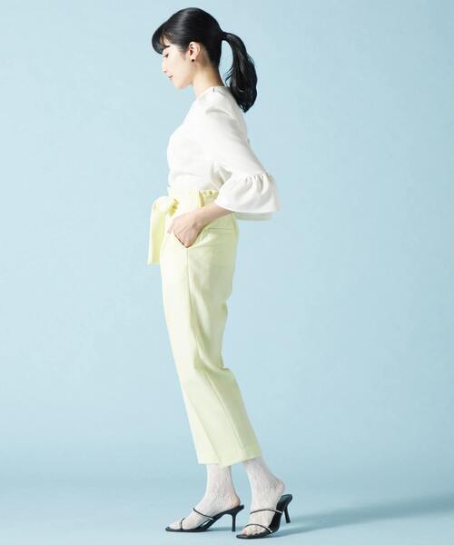 Tiara（ティアラ）の「ベルスリーブブラウス（シャツ/ブラウス・レディース・イエロー/ネイビー/ブルー/オフホワイト・FREE）」の7枚目の写真