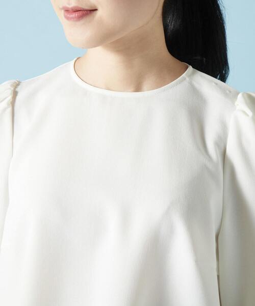 Tiara（ティアラ）の「ベルスリーブブラウス（シャツ/ブラウス・レディース・イエロー/ネイビー/ブルー/オフホワイト・FREE）」の12枚目の写真