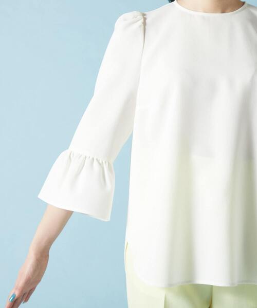 Tiara（ティアラ）の「ベルスリーブブラウス（シャツ/ブラウス・レディース・イエロー/ネイビー/ブルー/オフホワイト・FREE）」の14枚目の写真