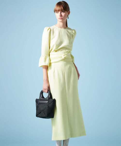 Tiara（ティアラ）の「ベルスリーブブラウス（シャツ/ブラウス・レディース・イエロー/ネイビー/ブルー/オフホワイト・FREE）」の16枚目の写真