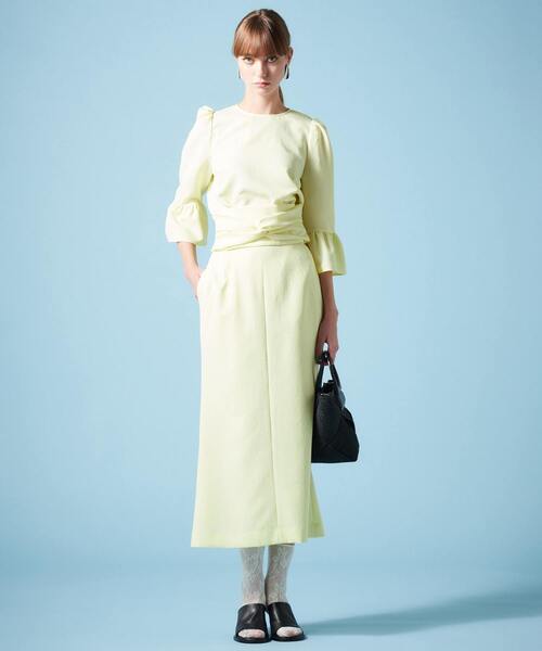 Tiara（ティアラ）の「ベルスリーブブラウス（シャツ/ブラウス・レディース・イエロー/ネイビー/ブルー/オフホワイト・FREE）」の17枚目の写真