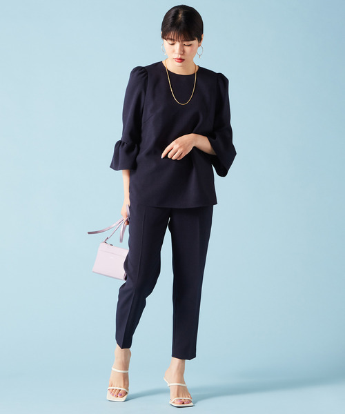 Tiara（ティアラ）の「ベルスリーブブラウス（シャツ/ブラウス・レディース・イエロー/ネイビー/ブルー/オフホワイト・FREE）」の20枚目の写真