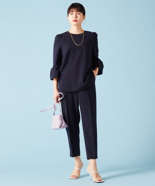 Tiara（ティアラ）の「ベルスリーブブラウス（シャツ/ブラウス・レディース・イエロー/ネイビー/ブルー/オフホワイト・FREE）」の21枚目の写真