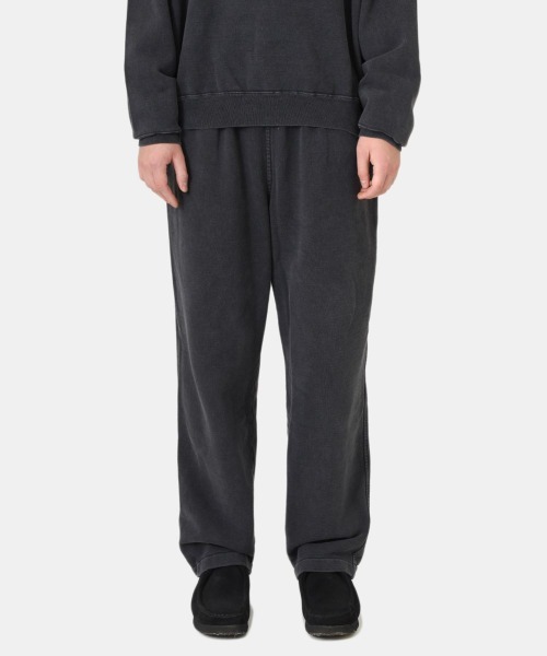 REMI RELIEF NAVY LABEL（レミレリーフネイビーレーベル）の「REMI RELIEF NAVY LABEL / レミレリーフ ネイビーレーベル：SP加工裏毛パンツ：RN24329219AK[STD]（スウェットパンツ・メンズ・ヘザーグレー/ブラック/サックスブルー系/オフホワイト・L/M/S）」の11枚目の写真