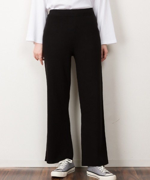 atONE(アットワン)の「atONE ニットワイドパンツ(その他パンツ・レディース・ブラック/グレイッシュベージュ/ネイビー・M-L/LL~3L/4L~5L)」の22枚目の写真
