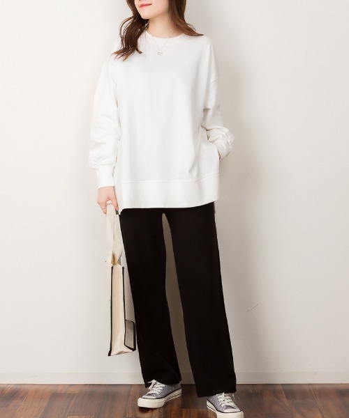 atONE(アットワン)の「atONE ニットワイドパンツ(その他パンツ・レディース・ブラック/グレイッシュベージュ/ネイビー・M-L/LL~3L/4L~5L)」の19枚目の写真