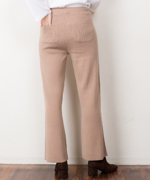 atONE(アットワン)の「atONE ニットワイドパンツ(その他パンツ・レディース・ブラック/グレイッシュベージュ/ネイビー・M-L/LL~3L/4L~5L)」の13枚目の写真