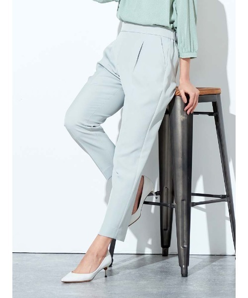 Perfect Suit FActory(パーフェクトスーツファクトリー)の「美単テーパードパンツ グリーン/ベージュ/ブラック/ネイビー(スラックス・レディース・ブラック/ライトグリーン/ネイビー/ベージュ・L/M/S/SS)」の3枚目の写真