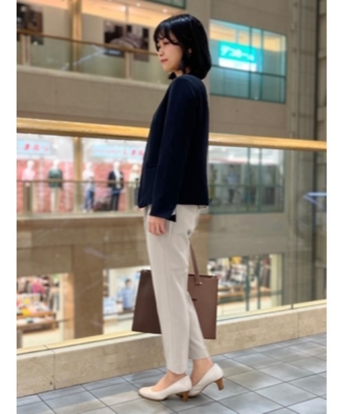 Perfect Suit FActory(パーフェクトスーツファクトリー)の「美単テーパードパンツ グリーン/ベージュ/ブラック/ネイビー(スラックス・レディース・ブラック/ライトグリーン/ネイビー/ベージュ・L/M/S/SS)」の6枚目の写真