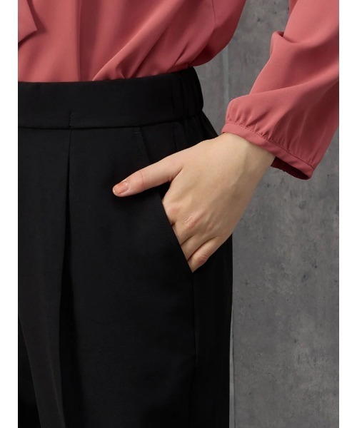 Perfect Suit FActory(パーフェクトスーツファクトリー)の「美単テーパードパンツ グリーン/ベージュ/ブラック/ネイビー(スラックス・レディース・ブラック/ライトグリーン/ネイビー/ベージュ・L/M/S/SS)」の12枚目の写真