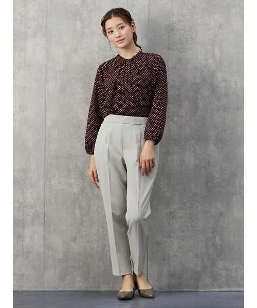 Perfect Suit FActory(パーフェクトスーツファクトリー)の「美単テーパードパンツ グリーン/ベージュ/ブラック/ネイビー(スラックス・レディース・ブラック/ライトグリーン/ネイビー/ベージュ・L/M/S/SS)」の22枚目の写真