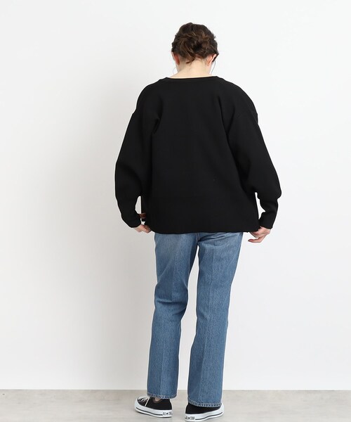 Cutie Blonde(キューティーブロンド)の「◆抜け感あふれるキーネック スポンディッシュカーディガン(カーディガン/ボレロ・レディース・ブラック/サックスブルー/アイボリー・00)」の22枚目の写真