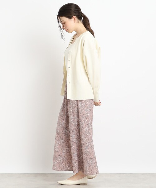 Cutie Blonde(キューティーブロンド)の「◆抜け感あふれるキーネック スポンディッシュカーディガン(カーディガン/ボレロ・レディース・ブラック/サックスブルー/アイボリー・00)」の6枚目の写真