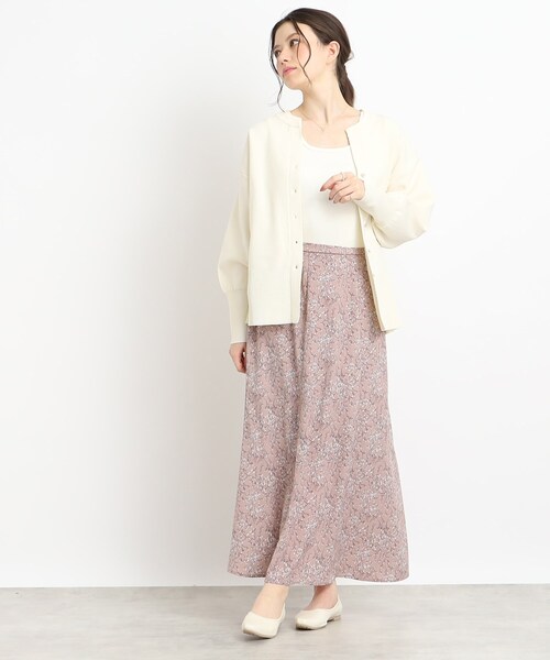 Cutie Blonde(キューティーブロンド)の「◆抜け感あふれるキーネック スポンディッシュカーディガン(カーディガン/ボレロ・レディース・ブラック/サックスブルー/アイボリー・00)」の20枚目の写真