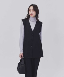 HONEYSUCKLE ROSE | 【HONEYSUCKLE ROSE】リネンライクベスト(ベスト)