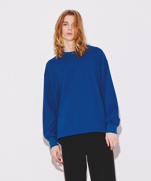 tk.TAKEO KIKUCHI（ティーケータケオキクチ）の「◆カラーワッフル長袖カットソー（Tシャツ/カットソー・メンズ・ホワイト/ブラック/ブルー/グリーン・88）」の4枚目の写真