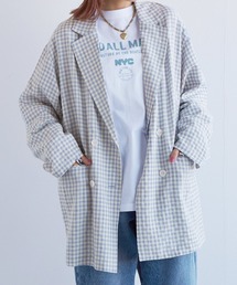 w closet | 【セットアップ対応】ギンガムチェックテーラードジャケット(テーラードジャケット)