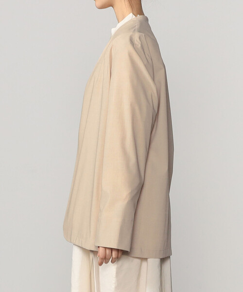 Bshop（ビショップ）の「eunoia | ノーカラーサマージャケット WOMEN