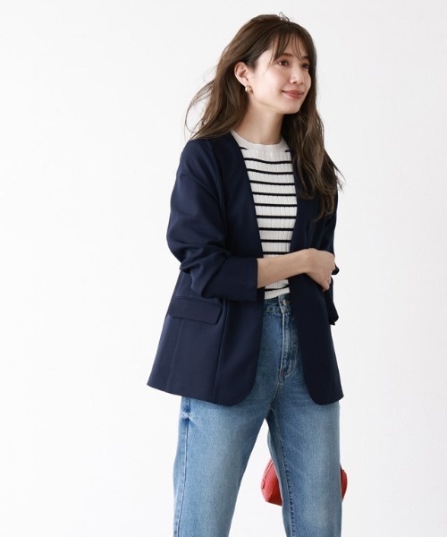 LOUNGEDRESS（ラウンジドレス）の「リネンノーカラージャケット