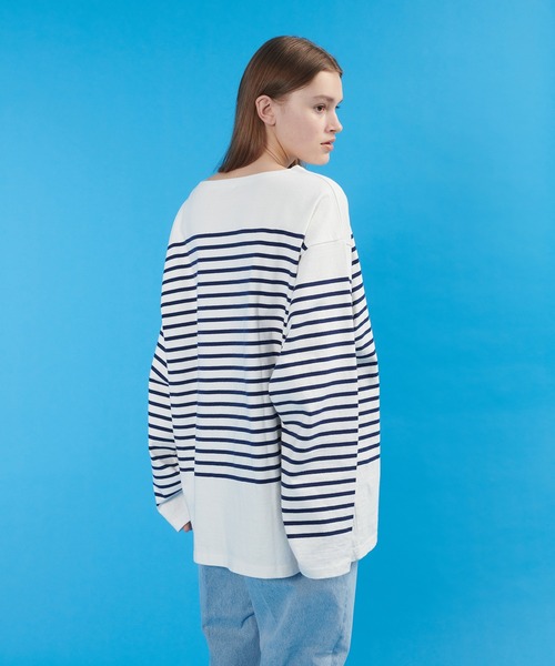 ONCILY（オンシェリー）の「PANEL BORDER BASQUE SHIRT / パネル