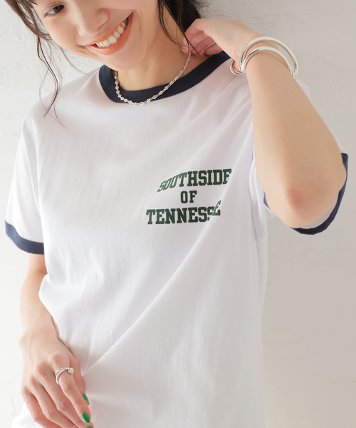 SLOBE IENA - 【Champion/チャンピオン】LONG SLEEVE レイヤード Tシャツ SLOBE IENA - 【Champion/チャンピオン】LONG SLEEVE レイヤード