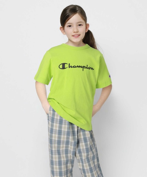 Champion（チャンピオン）の「【Champion】ロゴプリントＴシャツ（Tシャツ/カットソー・キッズ・ホワイト/ブラック/レッド/イエロー/ブルー/グリーン・120/130/105/140）」の5枚目の写真