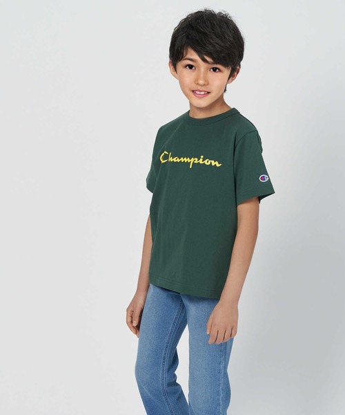 Champion（チャンピオン）の「【Champion】ロゴプリントＴシャツ（Tシャツ/カットソー・キッズ・ホワイト/ブラック/レッド/イエロー/ブルー/グリーン・120/130/105/140）」の4枚目の写真