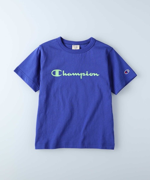 Champion（チャンピオン）の「【Champion】ロゴプリントＴシャツ（Tシャツ/カットソー・キッズ・ホワイト/ブラック/レッド/イエロー/ブルー/グリーン・120/130/105/140）」の22枚目の写真