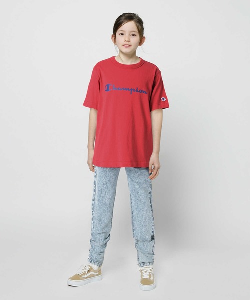 Champion（チャンピオン）の「【Champion】ロゴプリントＴシャツ（Tシャツ/カットソー・キッズ・ホワイト/ブラック/レッド/イエロー/ブルー/グリーン・120/130/105/140）」の15枚目の写真