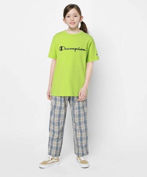 Champion（チャンピオン）の「【Champion】ロゴプリントＴシャツ（Tシャツ/カットソー・キッズ・ホワイト/ブラック/レッド/イエロー/ブルー/グリーン・120/130/105/140）」の17枚目の写真
