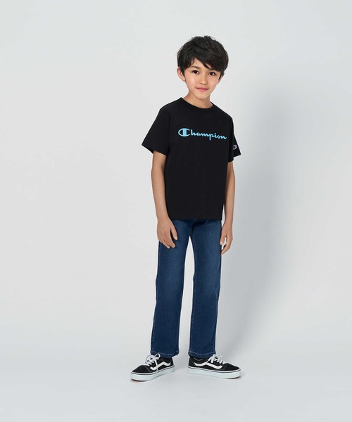 Champion（チャンピオン）の「【Champion】ロゴプリントＴシャツ（Tシャツ/カットソー・キッズ・ホワイト/ブラック/レッド/イエロー/ブルー/グリーン・120/130/105/140）」の10枚目の写真