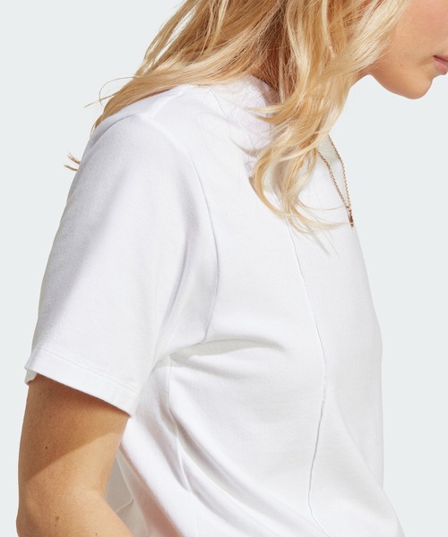 adidas(アディダス)の「プレミアム エッセンシャルズ Tシャツ / アディダスオリジナルス adidas Originals(Tシャツ/カットソー・レディース・ホワイト/ブラック/ホワイト×ホワイト・X-LARGE/MEDIUM/SMALL/X-SMALL/LARGE/XX-LARGE)」の7枚目の写真