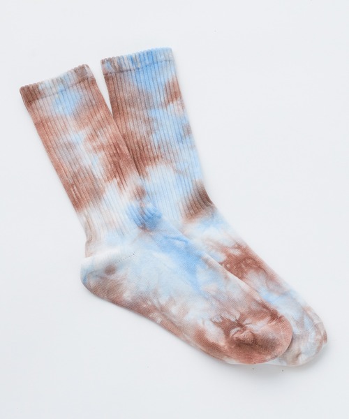 WHIMSIC(ウィムジック)の「【UNISEX】タイダイソックス(ソックス/靴下・メンズ・パープル/グリーン/ブルー/オレンジ系その他・FREE)」の2枚目の写真