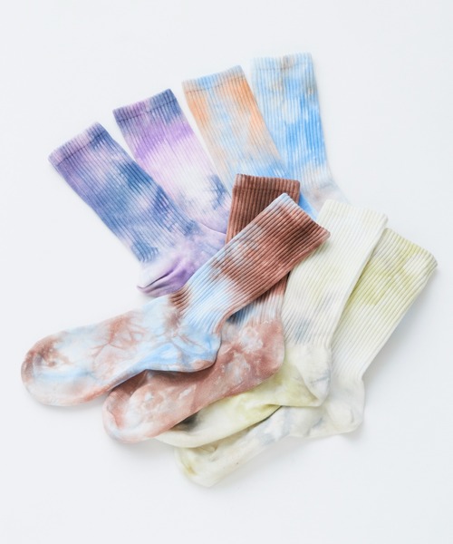 WHIMSIC(ウィムジック)の「【UNISEX】タイダイソックス(ソックス/靴下・メンズ・パープル/グリーン/ブルー/オレンジ系その他・FREE)」の10枚目の写真