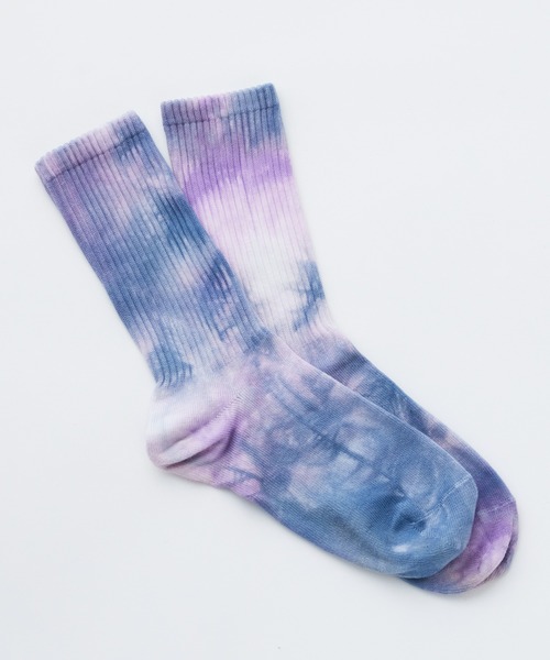 WHIMSIC(ウィムジック)の「【UNISEX】タイダイソックス(ソックス/靴下・メンズ・パープル/グリーン/ブルー/オレンジ系その他・FREE)」の16枚目の写真