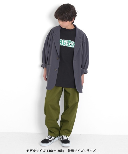 GLAZOS(グラソス)の「【NAUTICA】フロントロゴビッグ半袖Tシャツ(Tシャツ/カットソー・キッズ・ブラック/ホワイト/チャコールグレー・XL/M/L)」の5枚目の写真