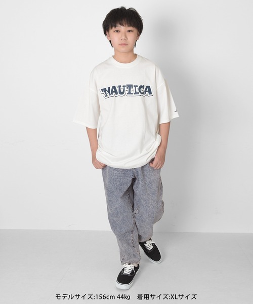 GLAZOS(グラソス)の「【NAUTICA】フロントロゴビッグ半袖Tシャツ(Tシャツ/カットソー・キッズ・ブラック/ホワイト/チャコールグレー・XL/M/L)」の19枚目の写真