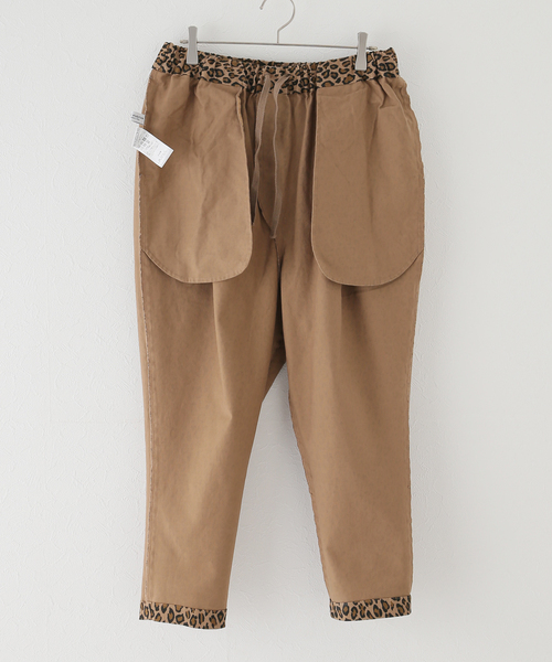 チノストレッチ タックテーパーパンツ