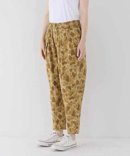 チノストレッチ タックテーパーパンツ