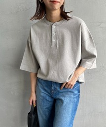 【FINEBOYS 9月号掲載】[HEALTHKNIT/ヘルスニット] 別注 ビックシルエット ヘンリーネックTシャツ