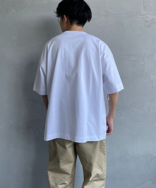 Healthknit（ヘルスニット）の「【FINEBOYS 9月号掲載】[HEALTHKNIT/ヘルスニット] 別注 ビックシルエット ヘンリーネックTシャツ（Tシャツ/カットソー・レディース・グレー/ブラック/ホワイト・M/L/XL/XXL）」の20枚目の写真