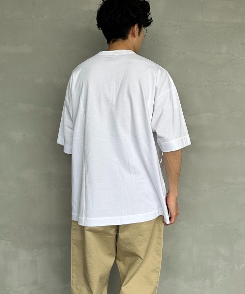 Healthknit（ヘルスニット）の「【FINEBOYS 9月号掲載】[HEALTHKNIT/ヘルスニット] 別注 ビックシルエット ヘンリーネックTシャツ（Tシャツ/カットソー・レディース・グレー/ブラック/ホワイト・M/L/XL/XXL）」の17枚目の写真