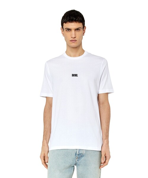 【国内発送】 DIESEL メンズ カットソー XLサイズ DIESEL（ディーゼル）の「メンズ Tシャツ オーバルD ロゴ（T