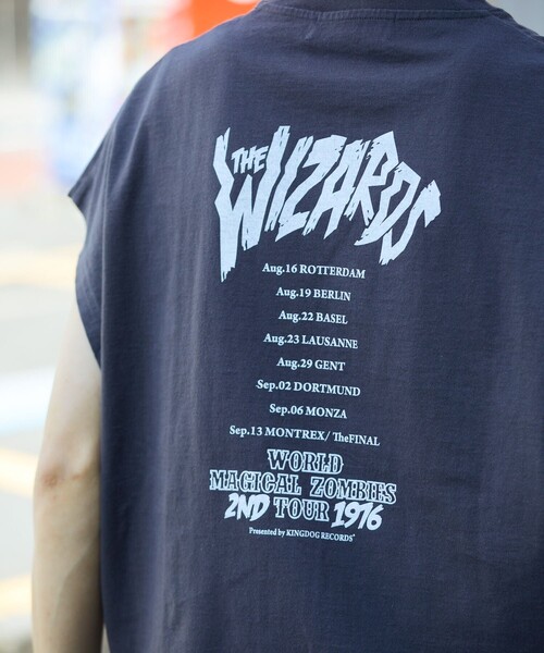 PUBLUX（パブリュクス）の「【PUBLUX/パブリュクス】バンドグラフィックノースリーブシャツ/バンドTシャツ/ワンポイント/ユニセックス【限定展開】（Tシャツ/カットソー・メンズ・ホワイト/ブラック/ブルーグリーン・SMALL/MEDIUM/LARGE）」の8枚目の写真